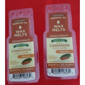 Nature&apos;s Truth Essential Oil Blend Wax Melts Aromatherapy Cinnamon Lot Of 2   302845080148